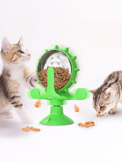 Interactive Rotating TPR Cat Toy Set with Suction Cup – Spinning Teaser for Cats – view 8