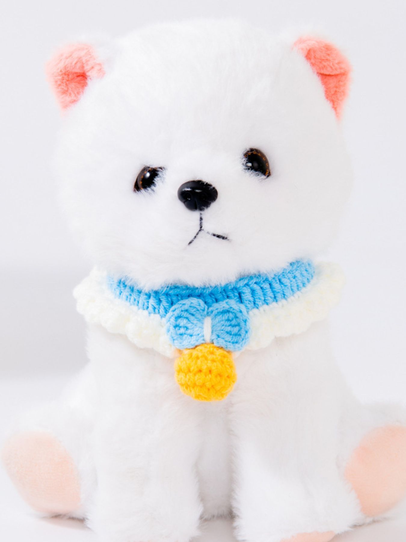 Knitted Pet Scarf – Buttoned Bow-Detail Neck Scarf for Dogs & Cats – view 4