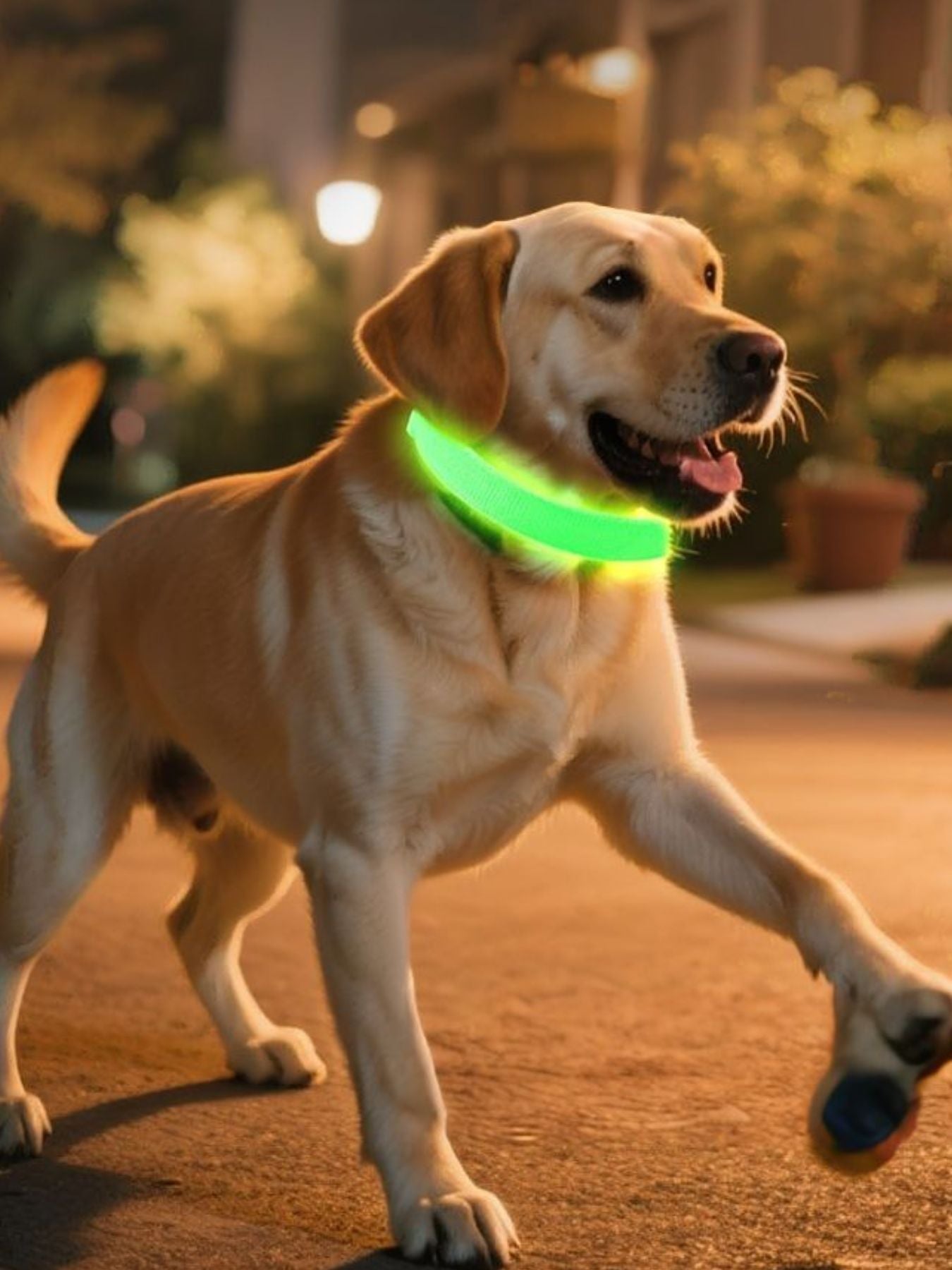 LED Glowing Pet Collar for Night Safety – Rechargeable Light-Up Dog & Cat Collar – view 3