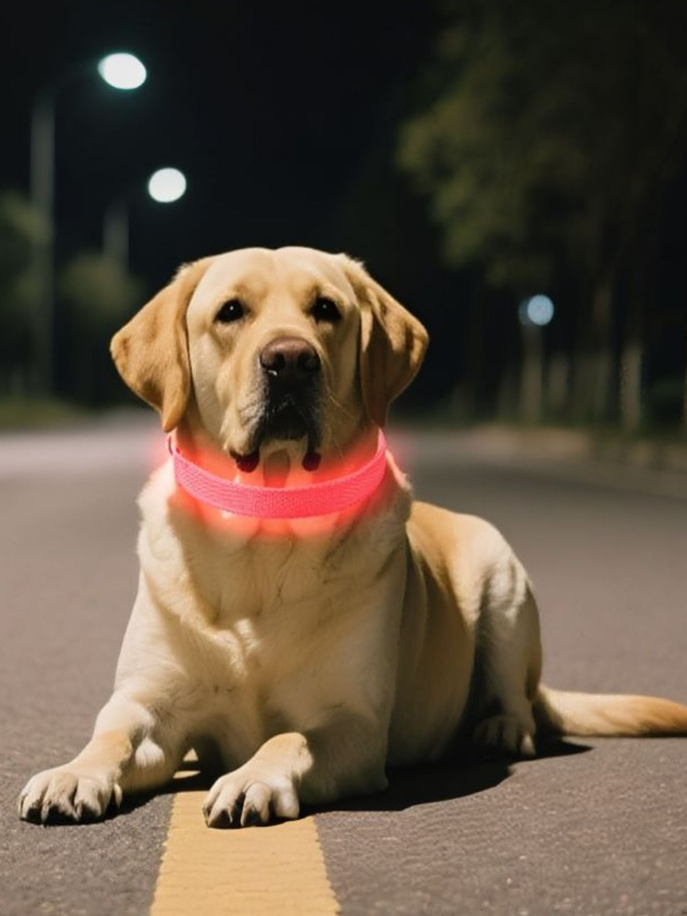 LED Glowing Pet Collar for Night Safety – Rechargeable Light-Up Dog & Cat Collar – view 4