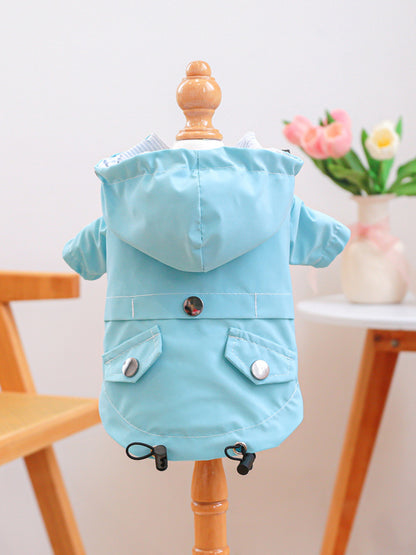 Lightweight Waterproof Pet Raincoat – Hooded Rain Jacket for Dogs & Cats – view 14