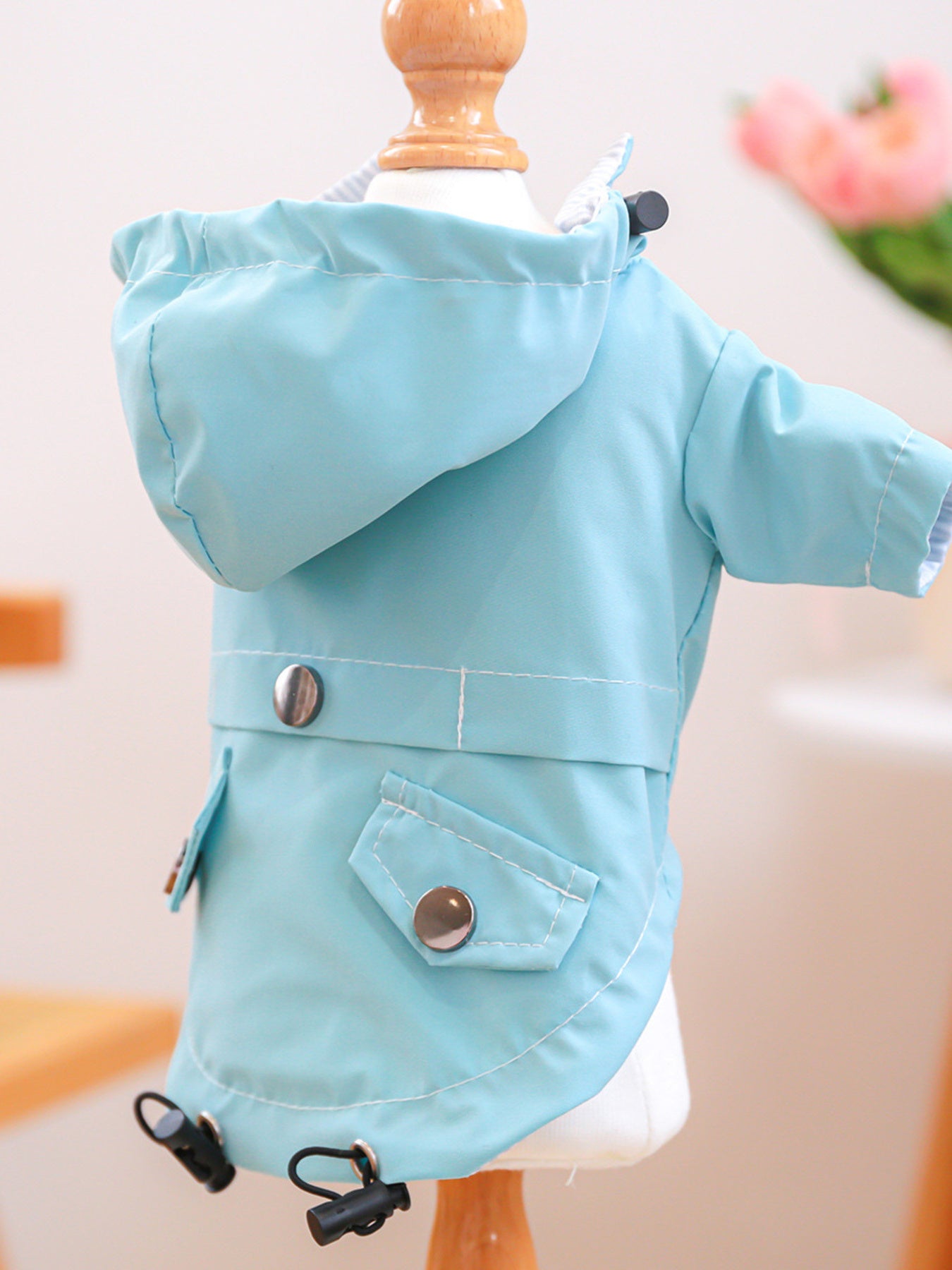 Lightweight Waterproof Pet Raincoat – Hooded Rain Jacket for Dogs & Cats – view 15