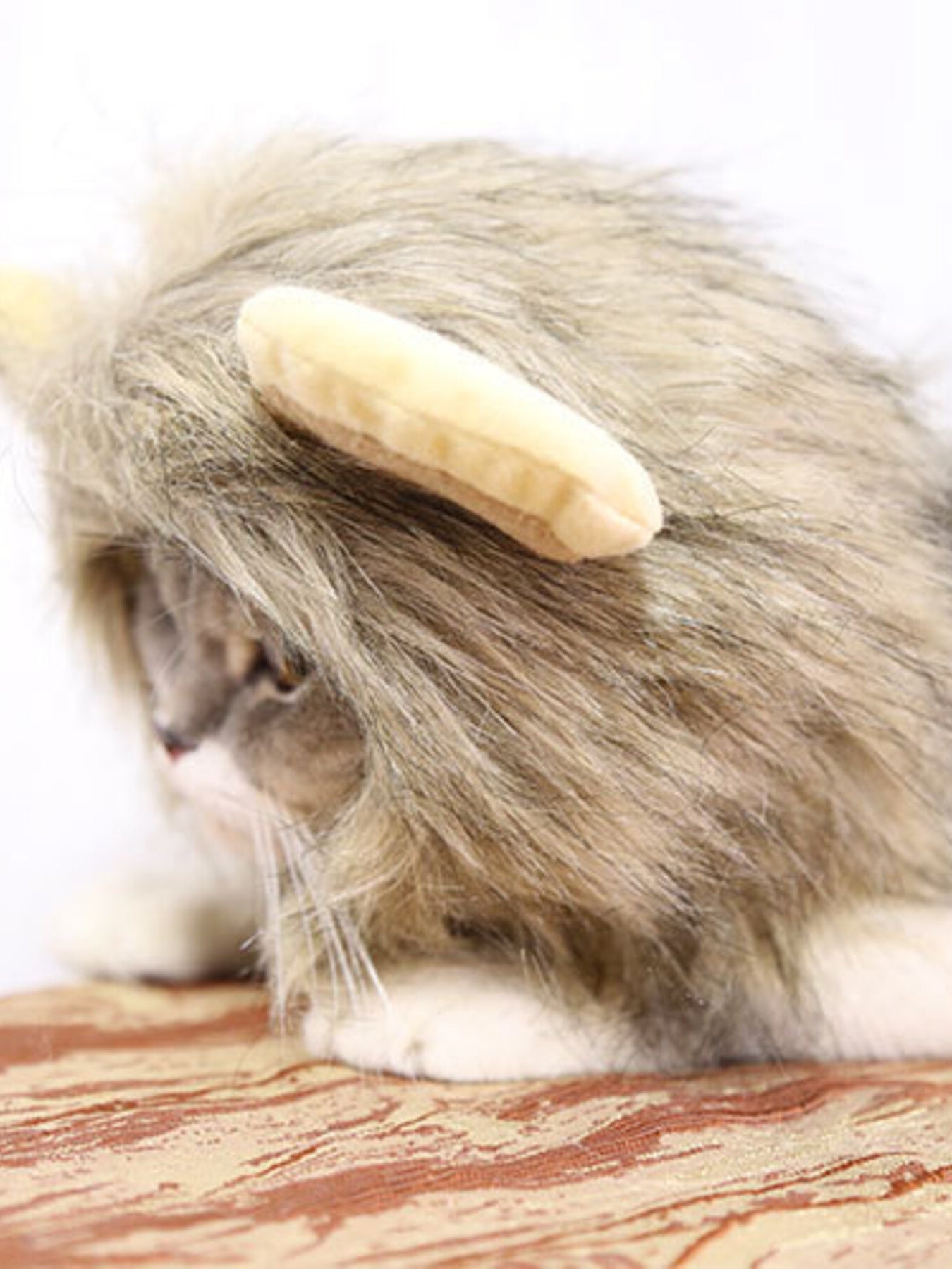 Lion Mane Pet Costume Hood – Soft Polyester Headwear for Dogs & Cats, S–L – view 7