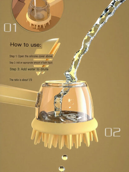 Liquid Dispensing Pet Bath Brush – view 6
