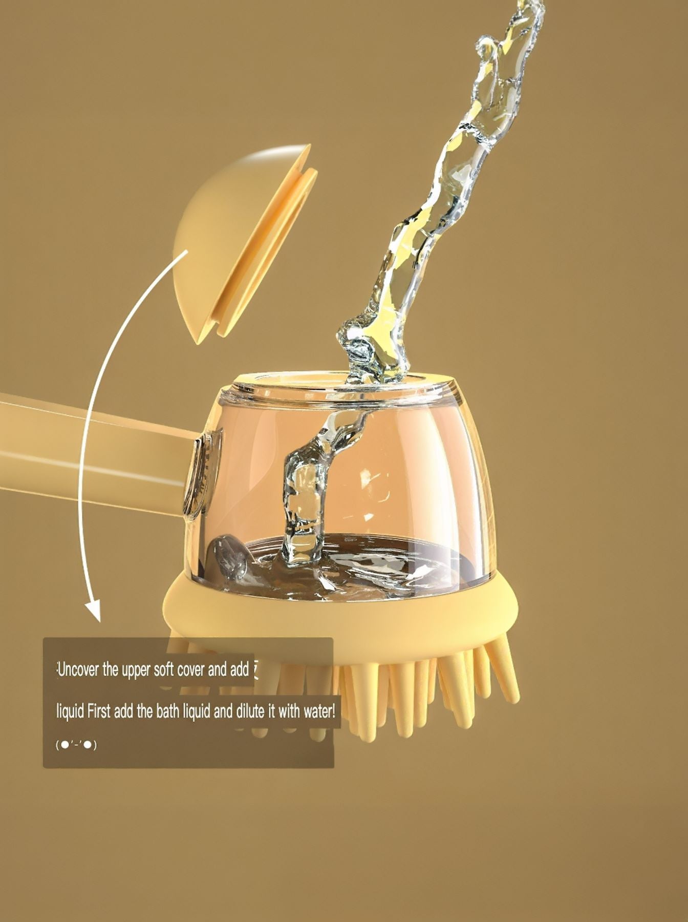 Liquid Dispensing Pet Bath Brush – view 7
