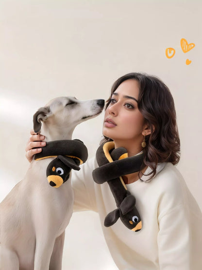 Long Animal Design Squeaky Polyester Pet Plush Toy – Soft Stuffed Toy for Dogs & Cats – view 3
