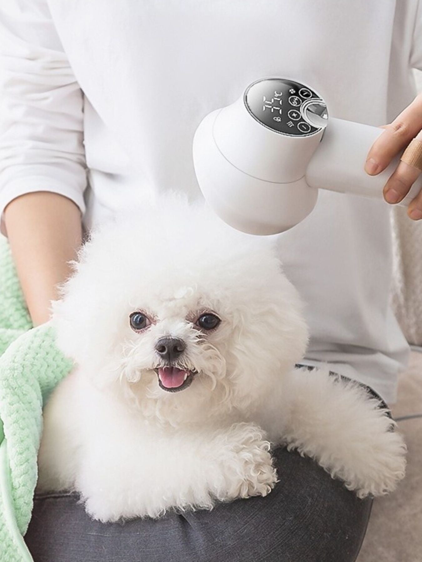 Low Noise Electric Pet Hair Dryer with Grooming Comb – view 2