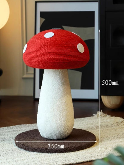 Mushroom-Shaped Hemp Sisal Cat Scratching Post – Novelty Scratcher for Cats – view 6