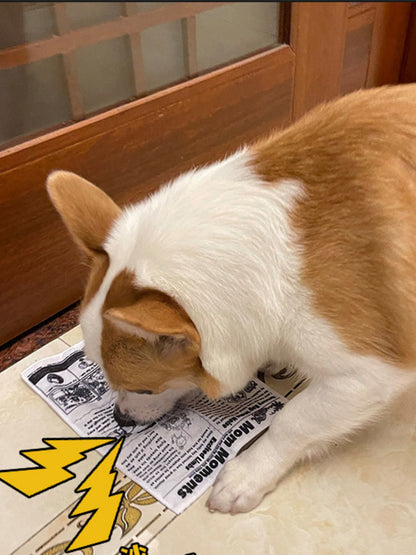 Newspaper Style Squeaky Polyester Pet Sound Toy – Crinkle Toy for Dogs & Cats – view 2