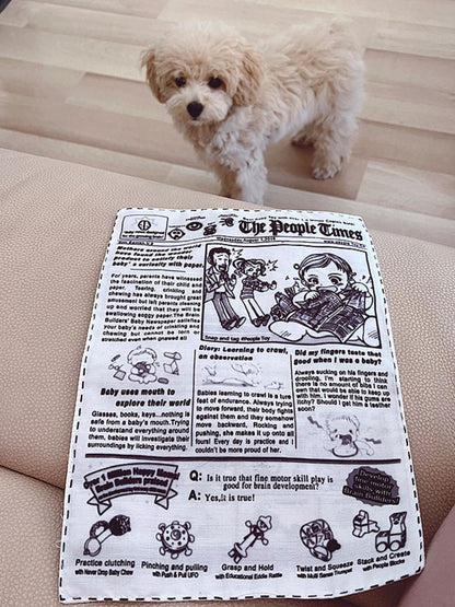 Newspaper Style Squeaky Polyester Pet Sound Toy – Crinkle Toy for Dogs & Cats – view 5