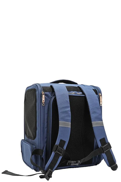 Nicole Lee USA Expandable Pet Carrier Backpack – Large Polyester Dog Breed Print Carrier – view 10