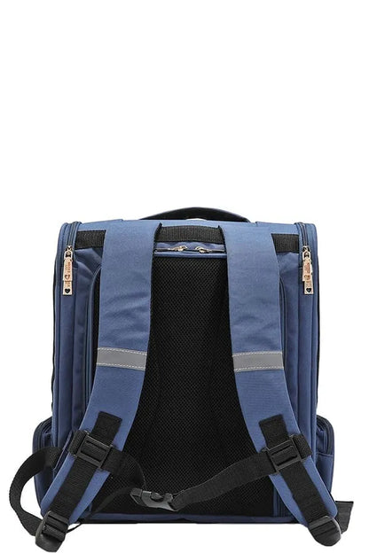 Nicole Lee USA Expandable Pet Carrier Backpack – Large Polyester Dog Breed Print Carrier – view 3