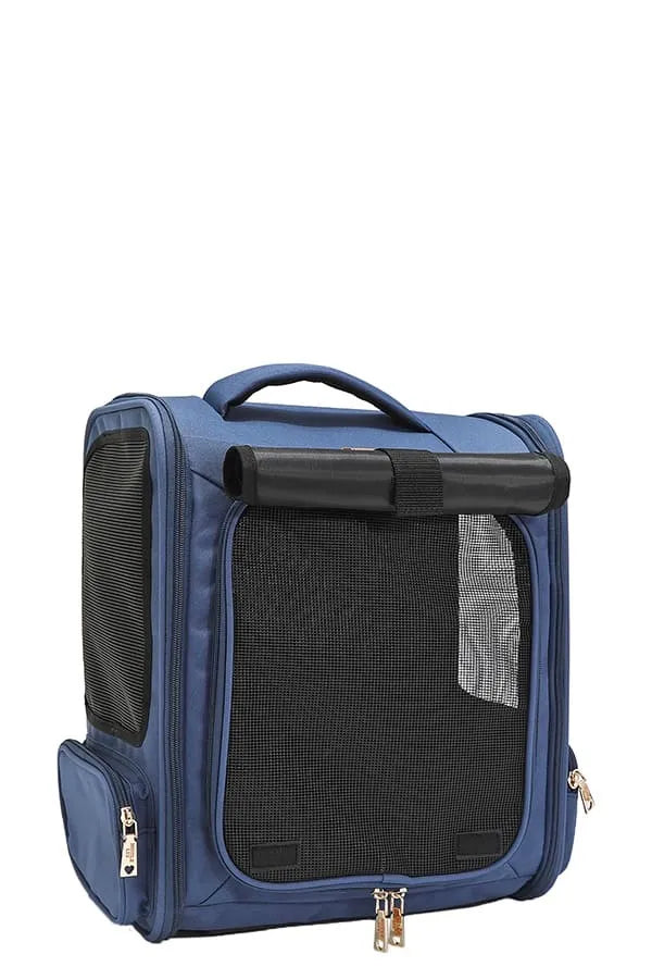 Nicole Lee USA Expandable Pet Carrier Backpack – Large Polyester Dog Breed Print Carrier – view 9