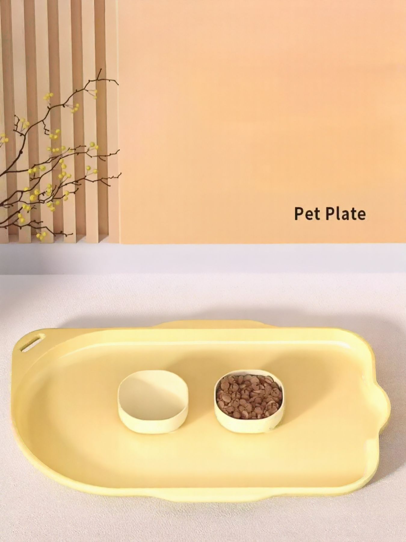 Non-Slip Pet Bowl Set with Waterproof Tray – view 2