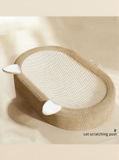 Oval Cotton Cord Cat Scratching Lounge Bed – view 8