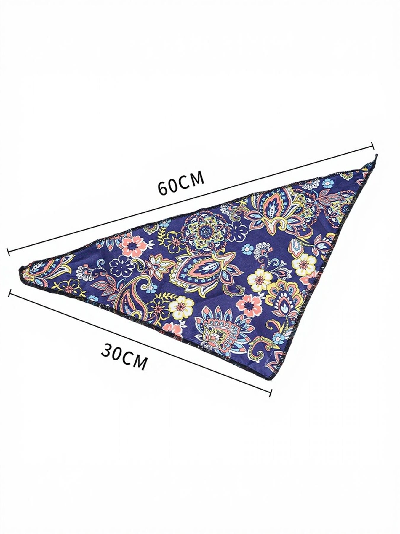 Paisley Print Pet Scarf & Hat Set – Boho Polyester Accessories for Dogs & Cats – view 13