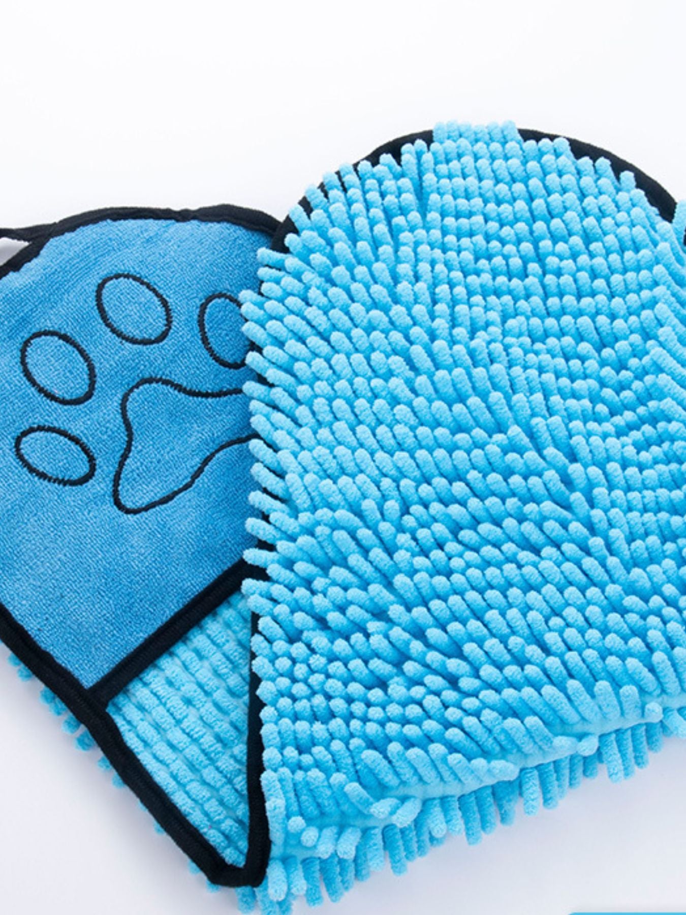 Paw Print Polyester Pet Towel – Soft Absorbent Drying Towel for Dogs & Cats – view 6