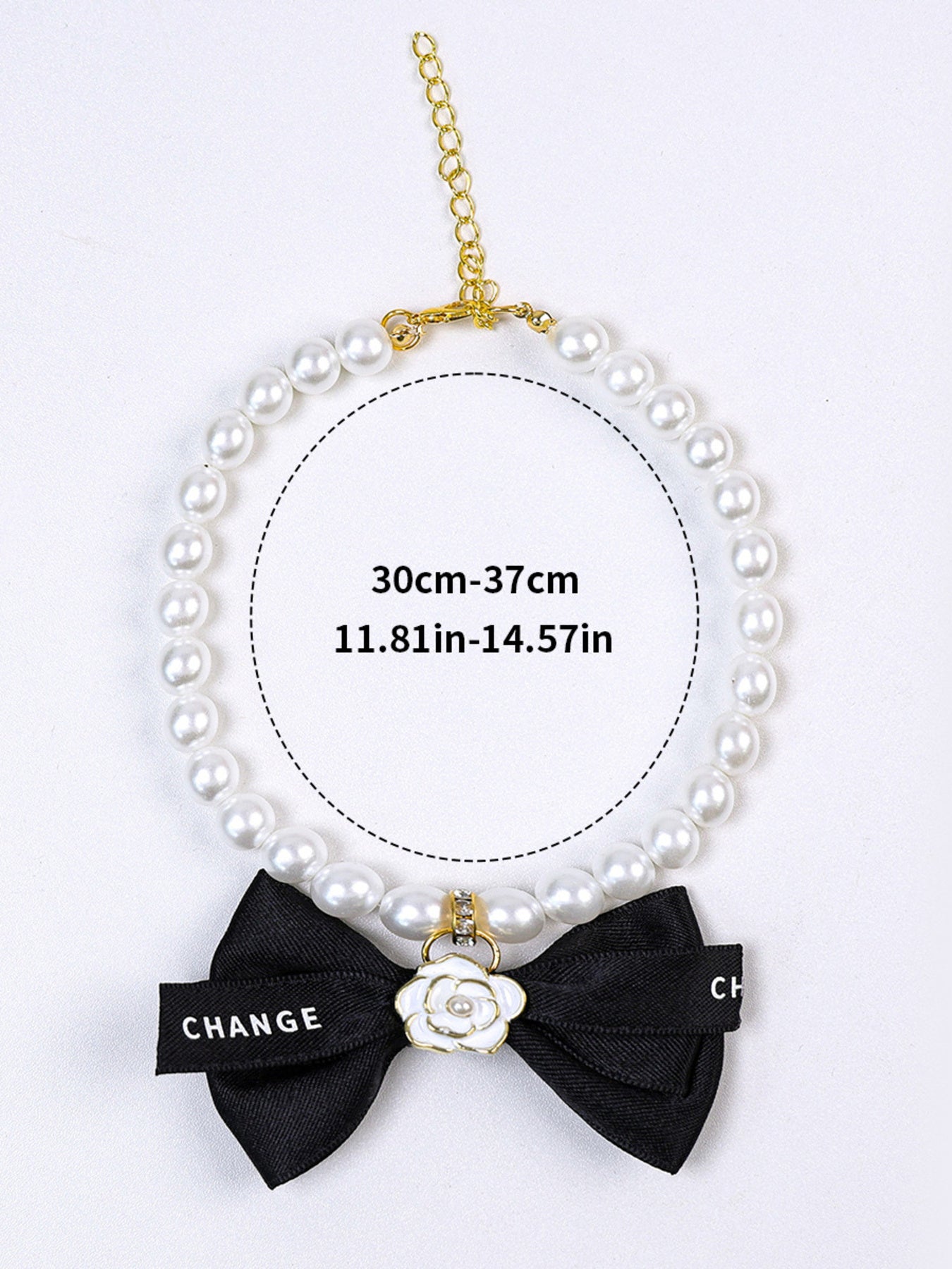 Pearl Bow-Knot Pet Necklace – Elegant Jewelry Accessory for Dogs & Cats – view 16