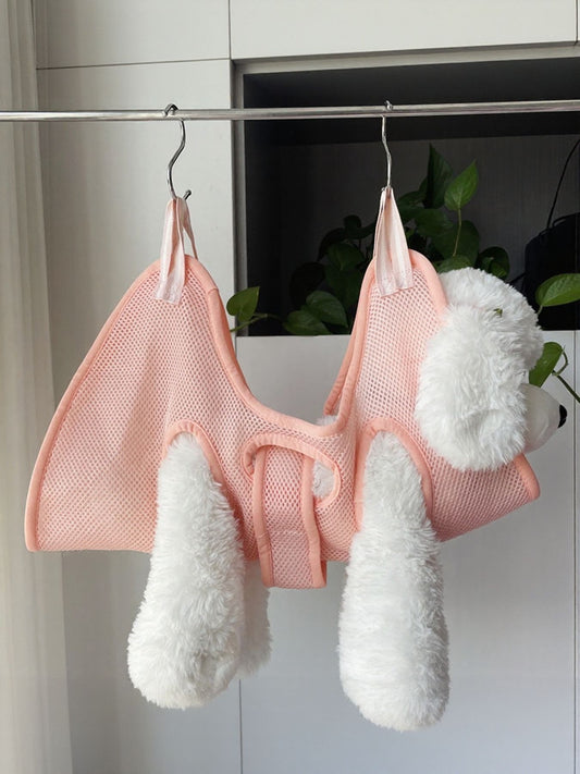 Pet grooming hammock for bathing and nail trimming, restraint sling for dogs and cats