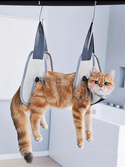 Pet Grooming Hammock Restraint Bag – Mesh & Polyester Grooming Bag for Pets 5.5–27.5 lbs – view 4