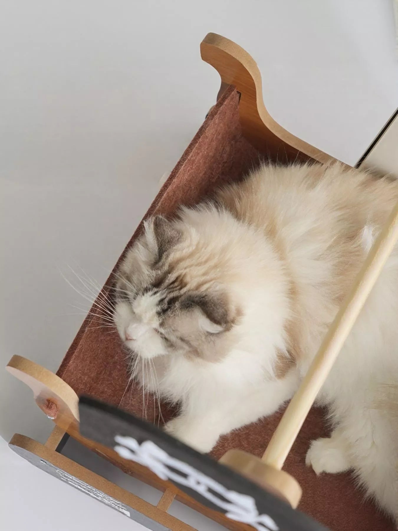 Pirate Ship Style Wooden Cat House – view 2