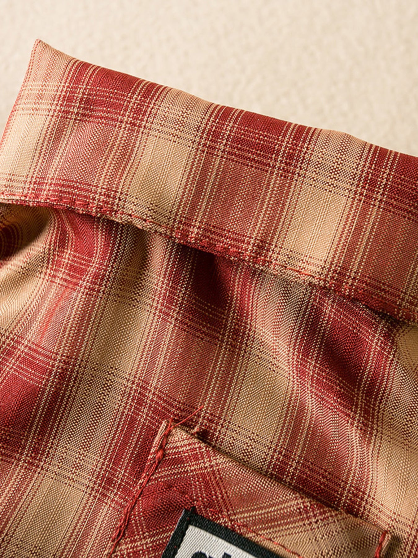 Plaid Button-Down Pet Shirt – Classic Polyester Dog & Cat Shirt with Pocket – view 11
