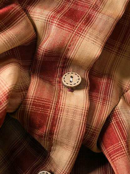 Plaid Button-Down Pet Shirt – Classic Polyester Dog & Cat Shirt with Pocket – view 9