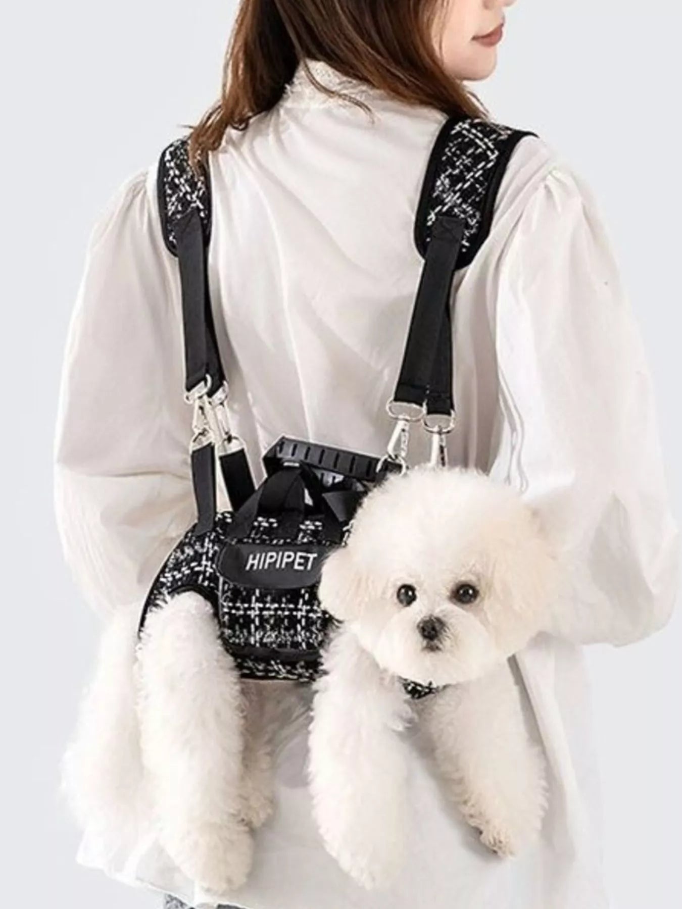 Plaid Pet Harness & Leash Set – 3-Piece Walking Set for Dogs & Cats – view 4