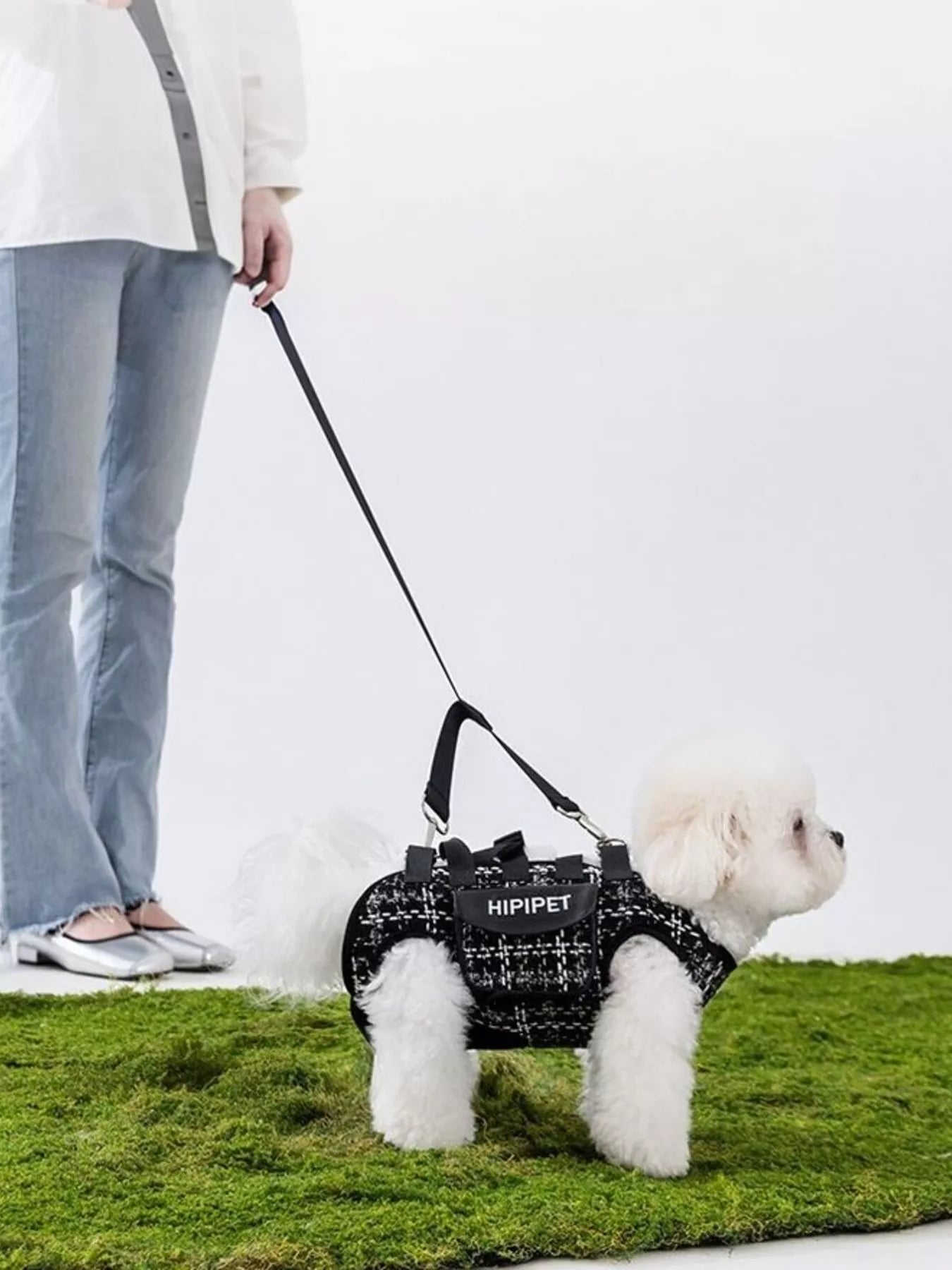 Plaid Pet Harness & Leash Set – 3-Piece Walking Set for Dogs & Cats – view 5
