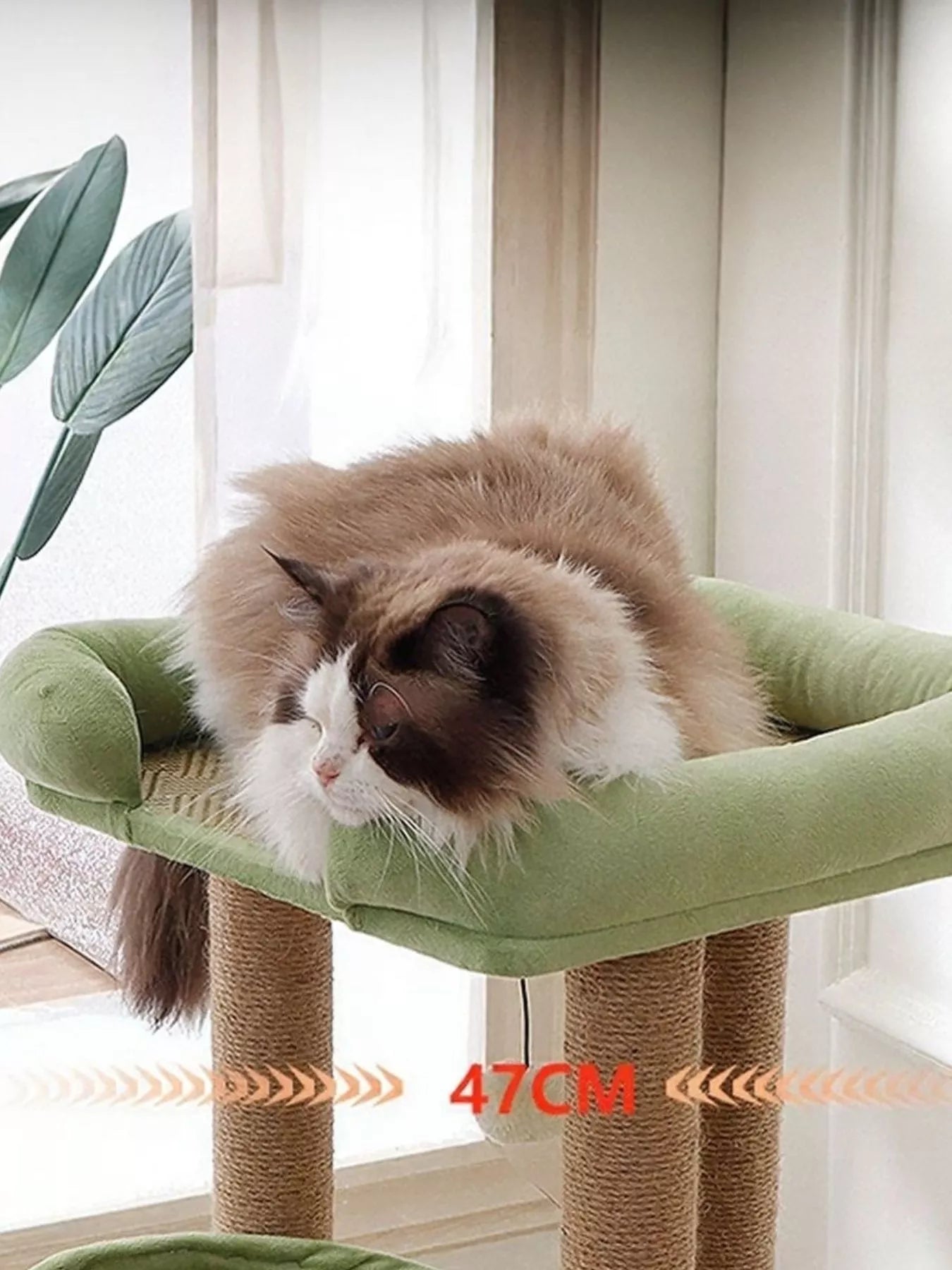 Plush Sisal Cat Tree Condo with Scratching Posts – view 12