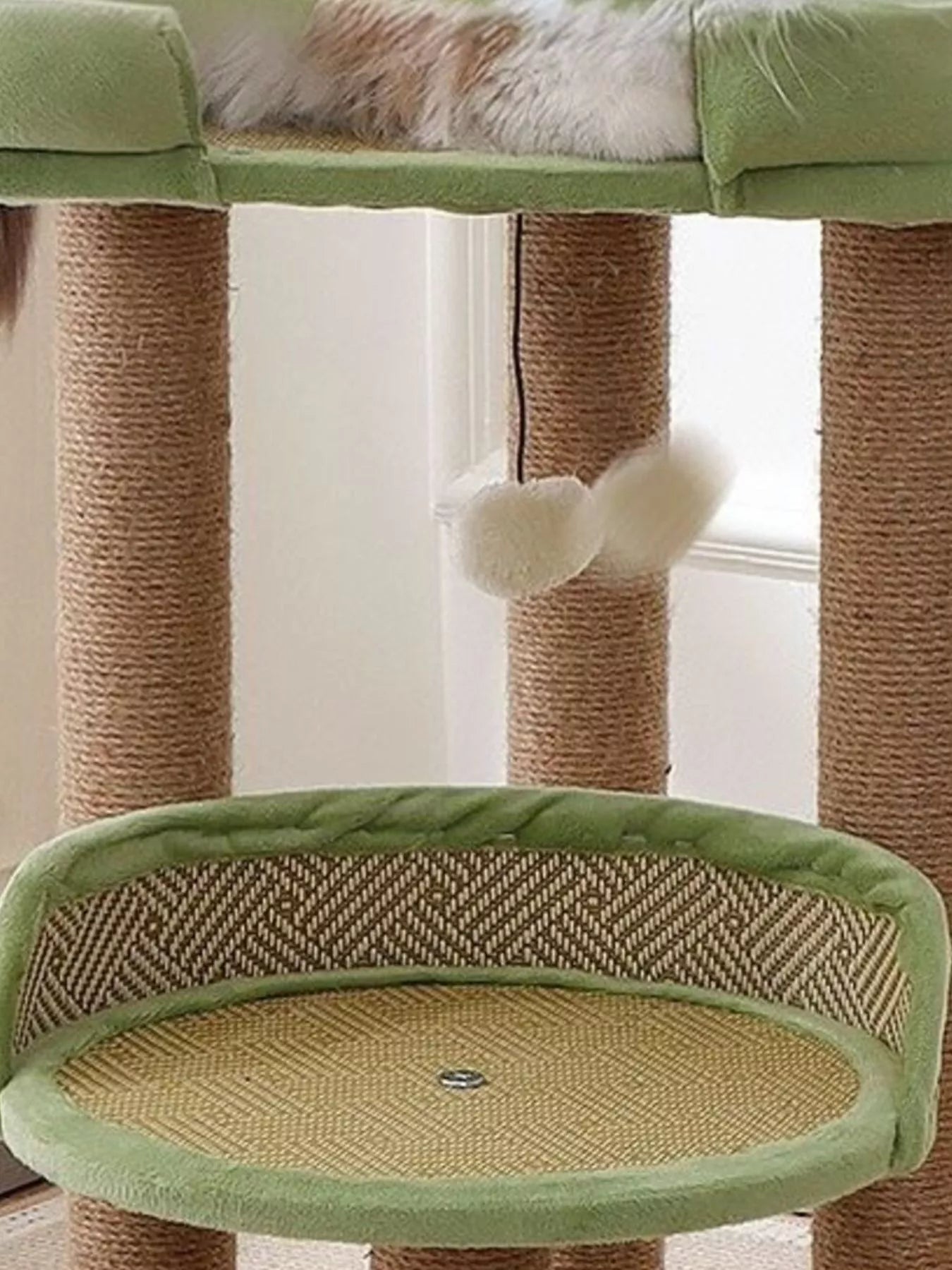 Plush Sisal Cat Tree Condo with Scratching Posts – view 13