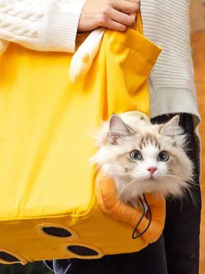 Portable Breathable Canvas Pet Carrier Bag – Travel Tote for Dogs & Cats, M–L – view 4