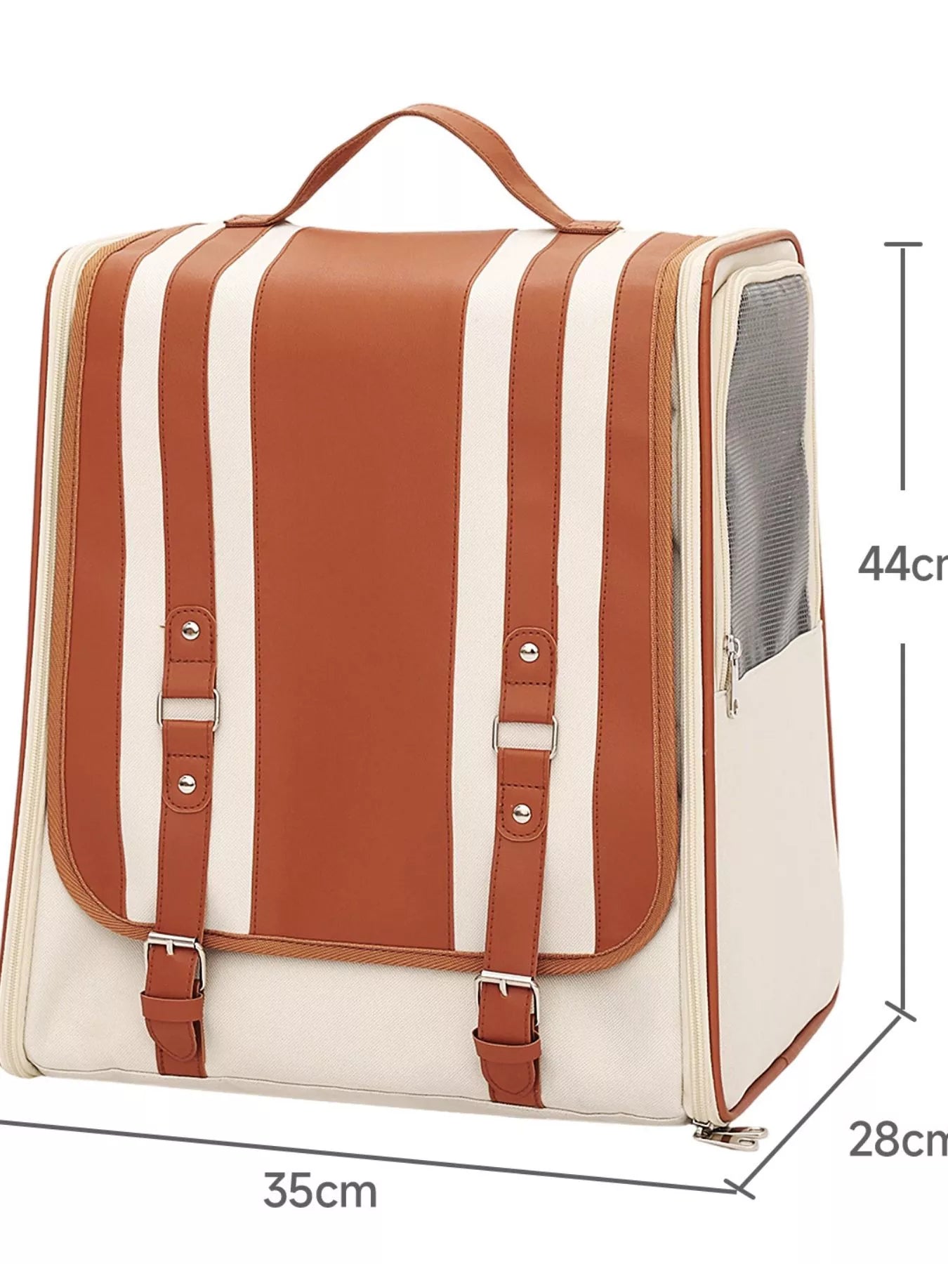 Portable Breathable Medium Pet Carrier Backpack – Hands-Free Travel Backpack for Cats & Dogs – view 8