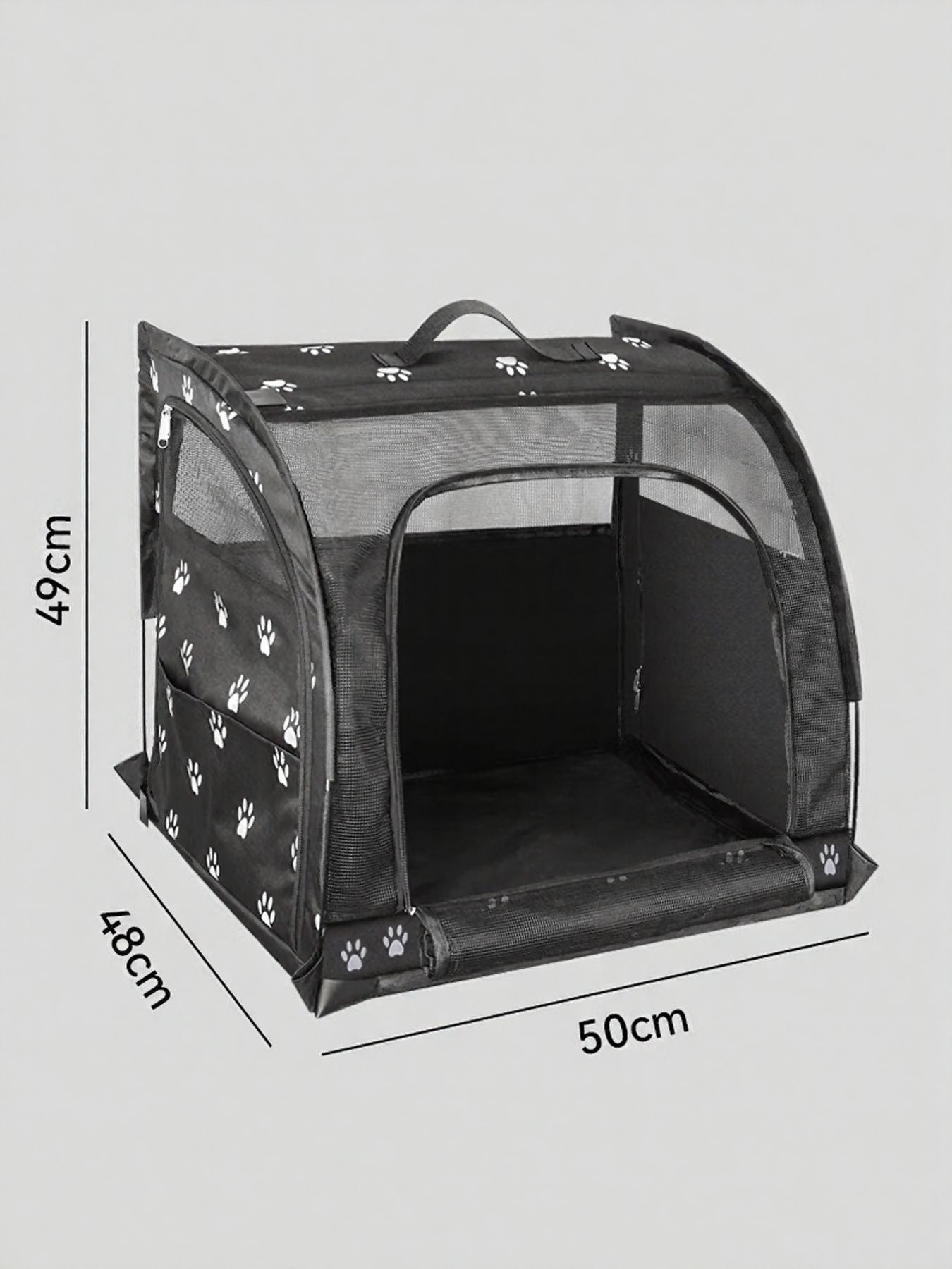 Portable Breathable Oxford Cloth Car Pet Cage – Large Travel Crate for Dogs & Cats – view 7