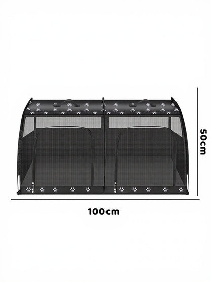 Portable Breathable Oxford Cloth Car Pet Cage – Large Travel Crate for Dogs & Cats – view 8