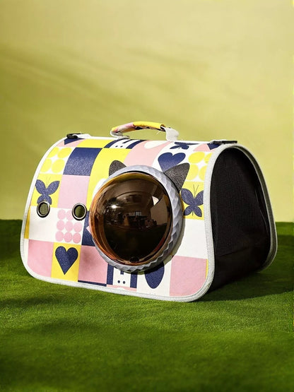 Portable Bubble Window Pet Carrier Bag – Medium Transparent View Bag for Cats & Dogs – view 9