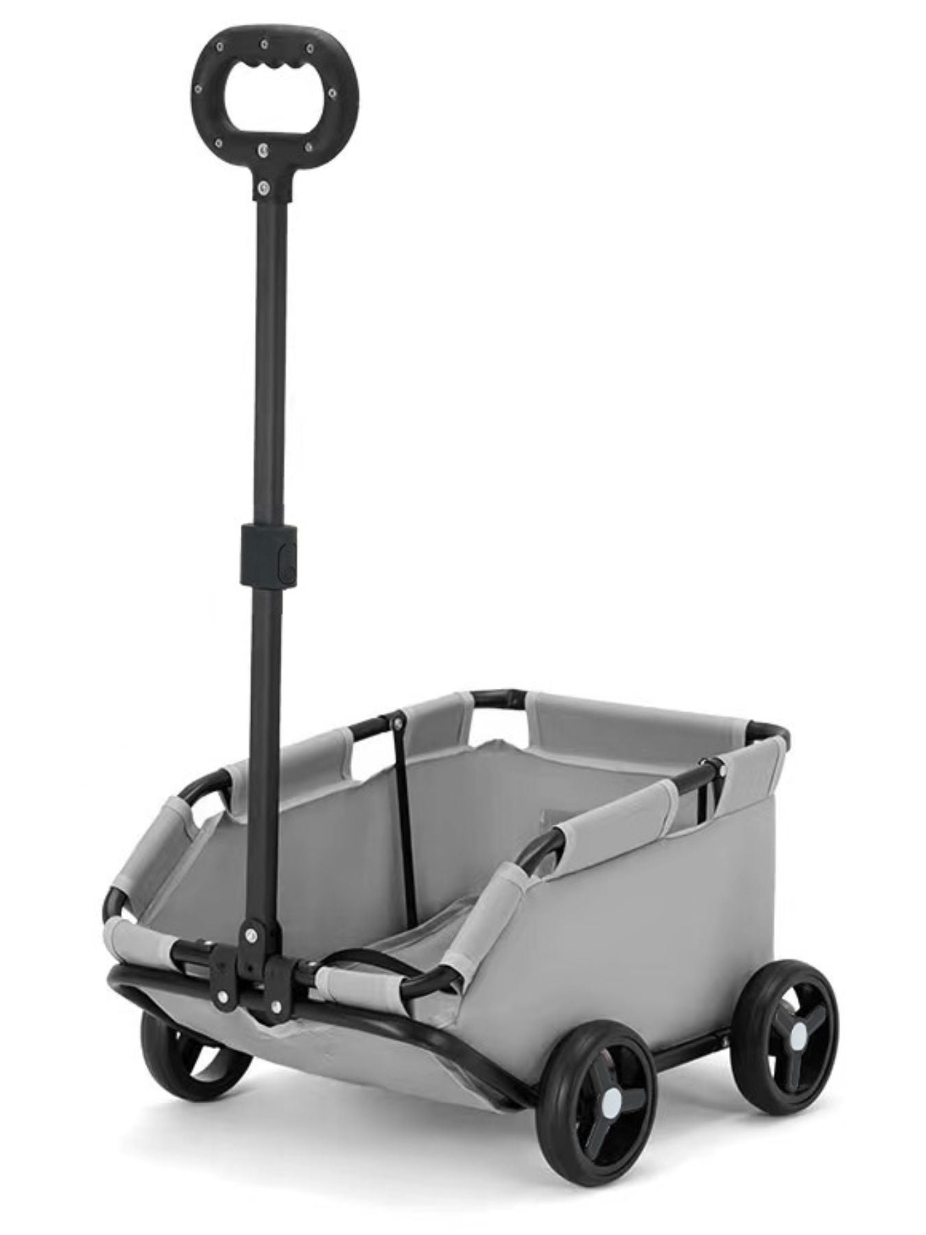 Portable Folding Polyester Pet Stroller Wagon – Medium Travel Stroller for Dogs & Cats – view 7