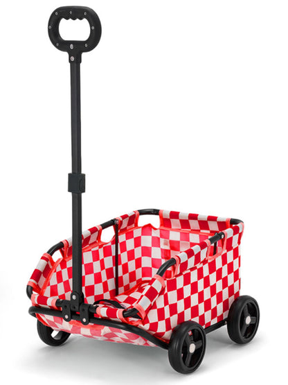 Portable Folding Polyester Pet Stroller Wagon – Medium Travel Stroller for Dogs & Cats – view 9
