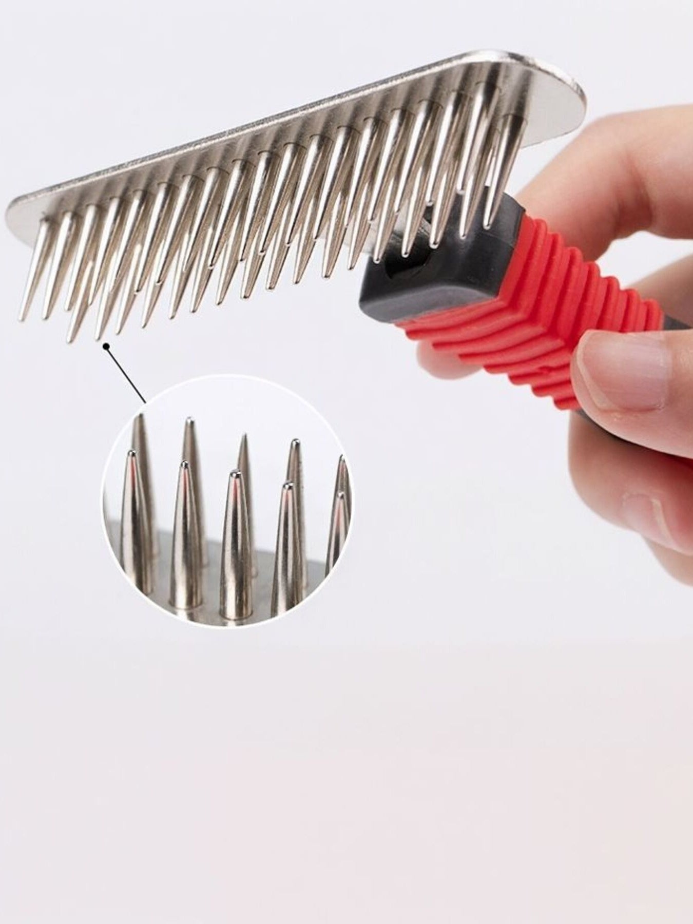 Portable Plastic Pet Hair Remover Comb – Deshedding Grooming Tool for Dogs & Cats – view 4