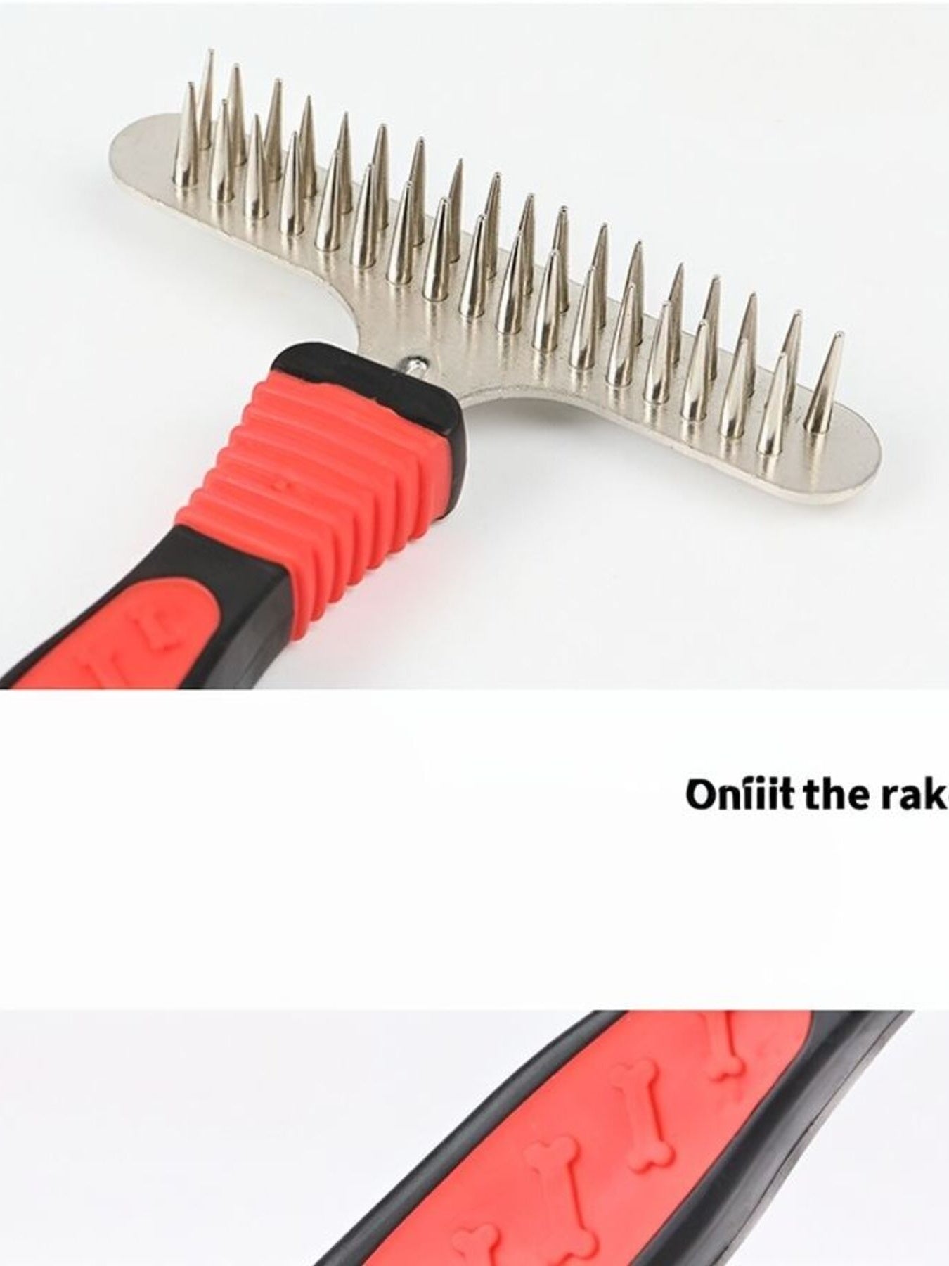 Portable Plastic Pet Hair Remover Comb – Deshedding Grooming Tool for Dogs & Cats – view 5