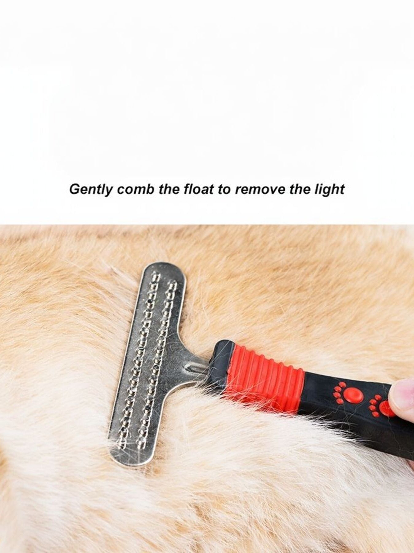 Portable Plastic Pet Hair Remover Comb – Deshedding Grooming Tool for Dogs & Cats – view 6
