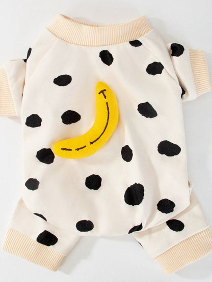 Printed Pet Jumpsuit – Applique Stretch One-Piece Outfit for Dogs & Cats – view 20