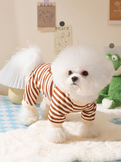 Printed Pet Jumpsuit – Applique Stretch One-Piece Outfit for Dogs & Cats – view 6