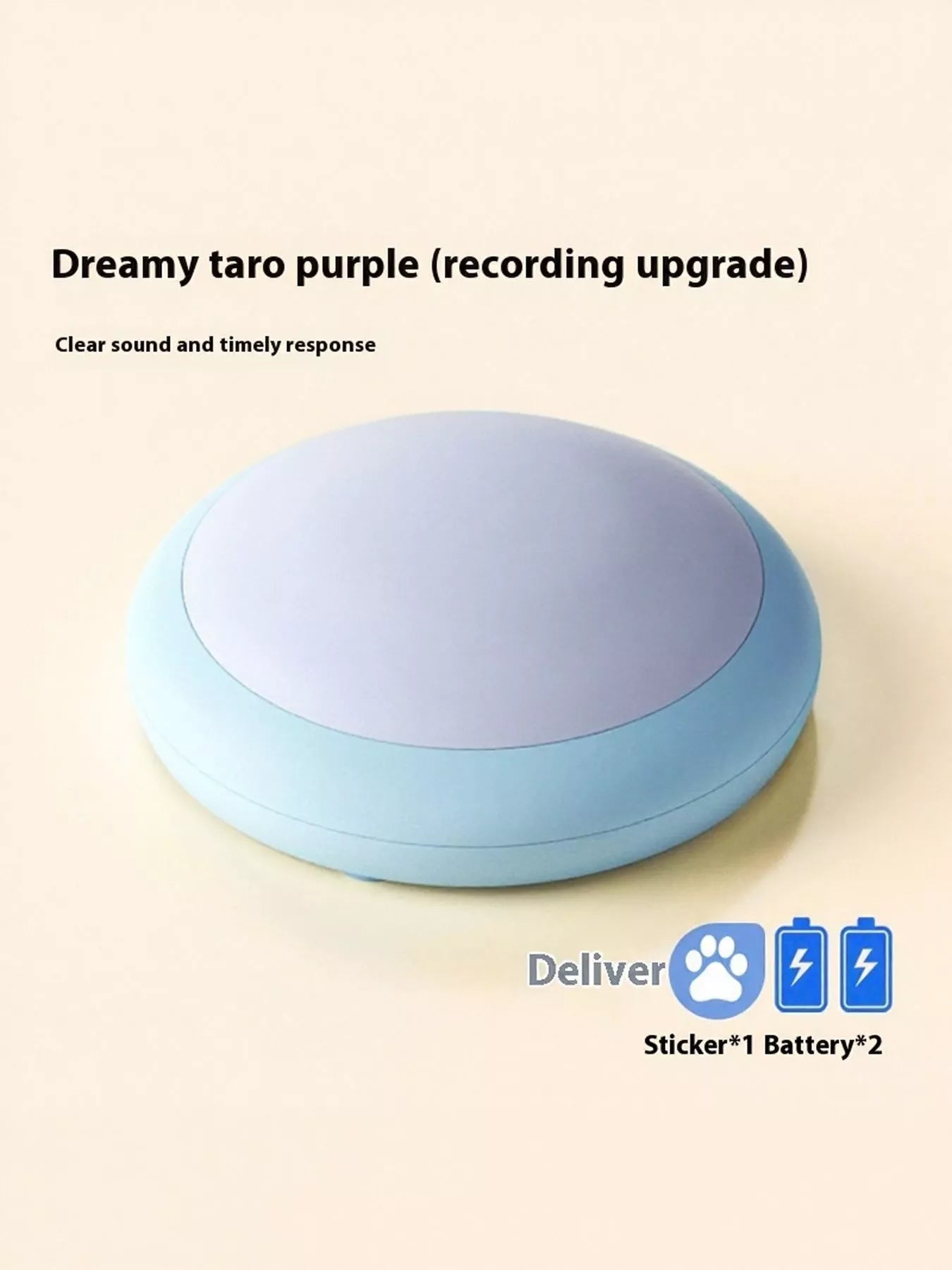Recordable Talking Pet Sound Buttons – Electric Plastic Communication Buttons for Dogs & Cats – view 10