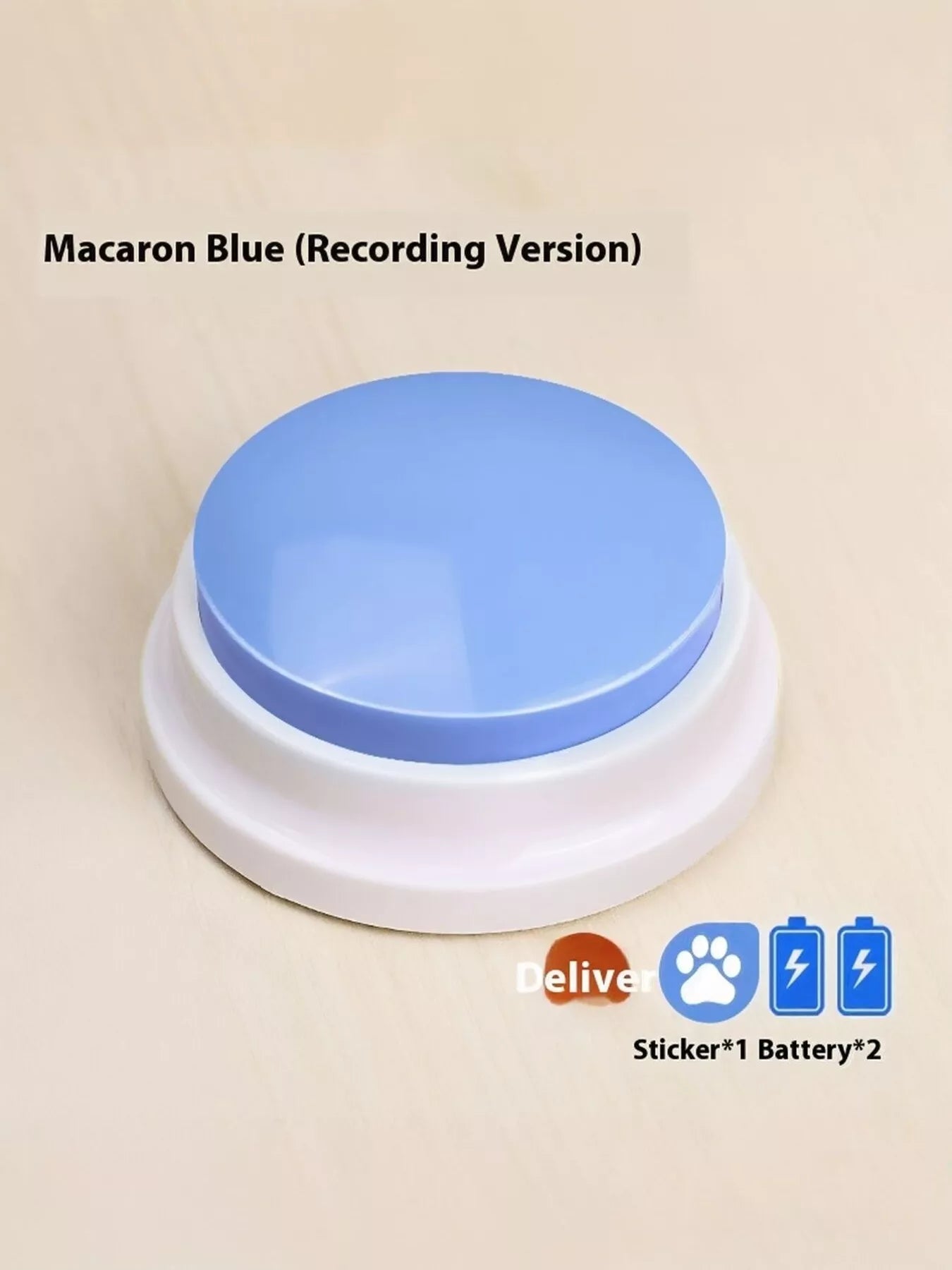 Recordable Talking Pet Sound Buttons – Electric Plastic Communication Buttons for Dogs & Cats – view 12