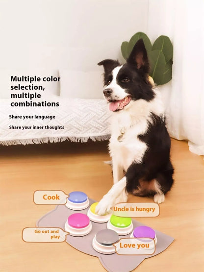Recordable Talking Pet Sound Buttons – Electric Plastic Communication Buttons for Dogs & Cats – view 2