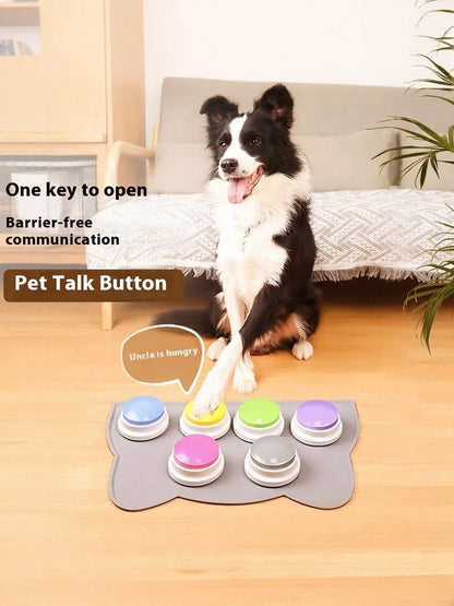 Recordable Talking Pet Sound Buttons – Electric Plastic Communication Buttons for Dogs & Cats – view 3