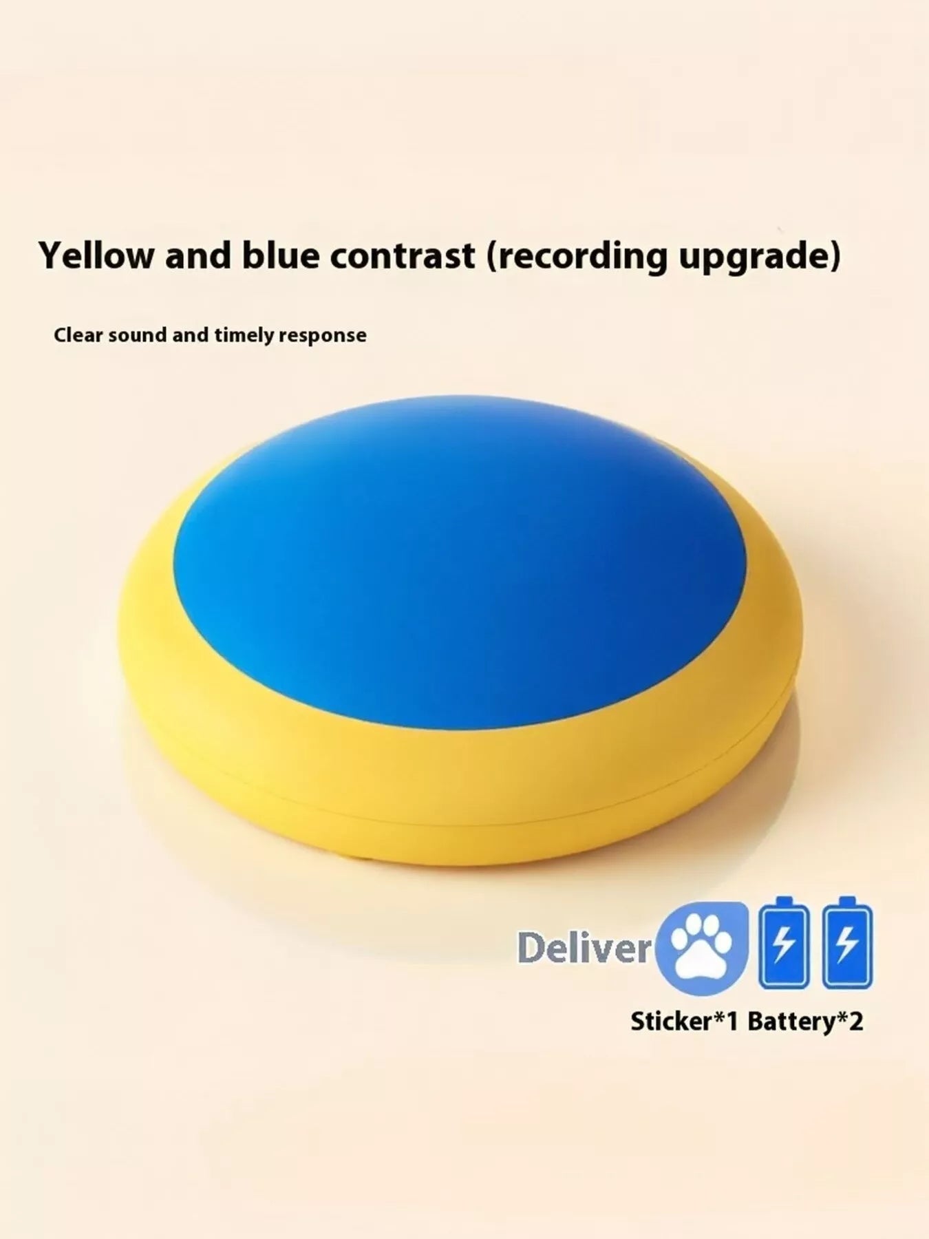 Recordable Talking Pet Sound Buttons – Electric Plastic Communication Buttons for Dogs & Cats – view 8