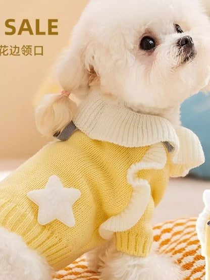 Ribbed Knit Pet Sweater – Cozy Warm Pullover for Dogs & Cats – view 12