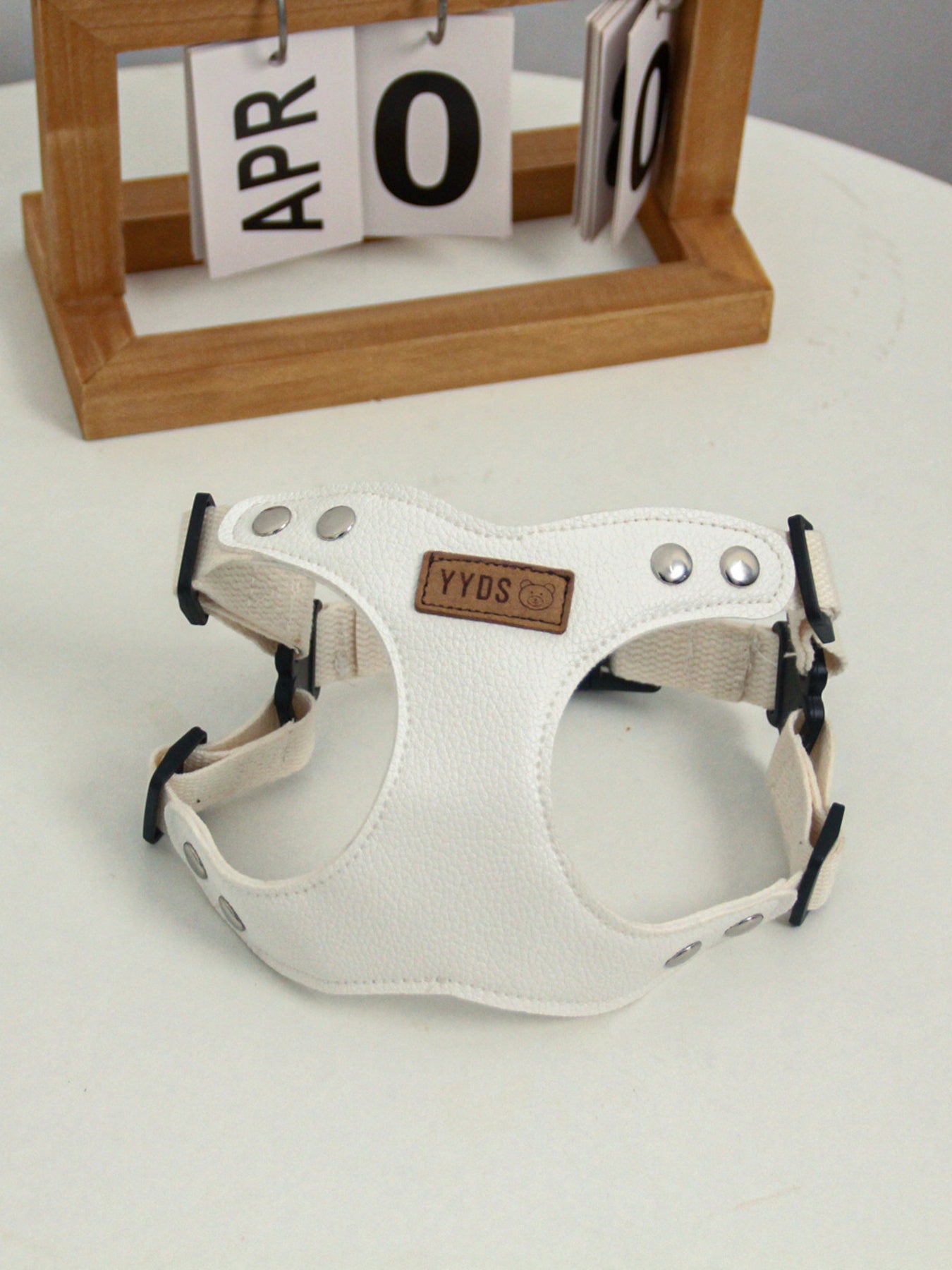 Rivet-Decorated PU Leather Dog Harness & Leash Set – Edgy 2-Piece Walking Set – view 7